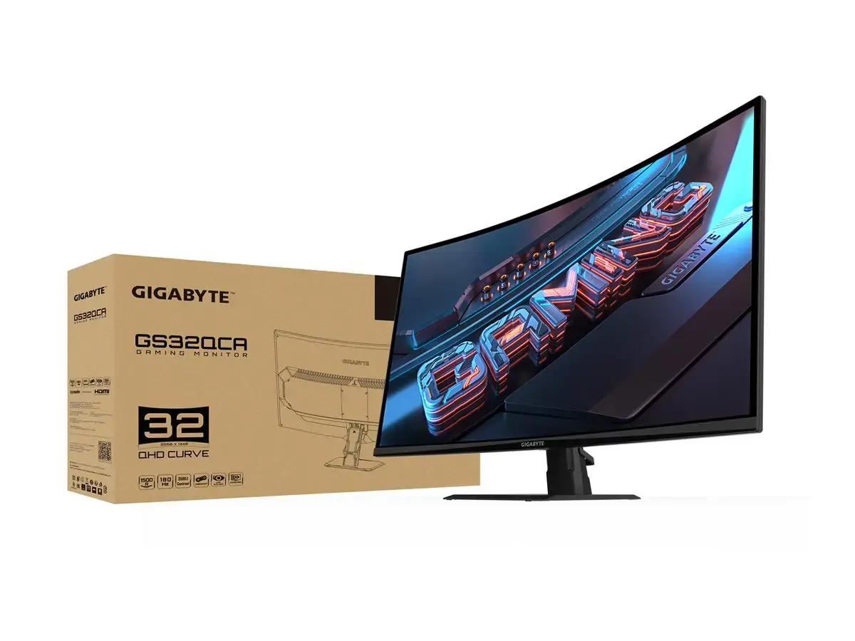 Gigabyte | GS32QCA EU | 31.5 " | VA | 180 Hz | 1 ms | 250 cd/m² | HDMI ports quantity 2
