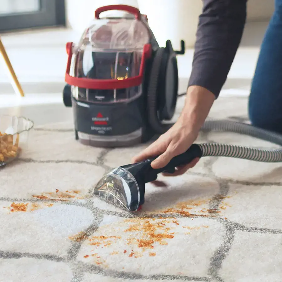 "Bissell" dėmių valytuvas "SpotClean Pro" su laidu, rankinis, plovimo funkcija, 750 W, raudonas / titano spalvos, 24 mėn. garantija