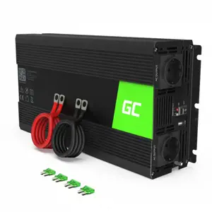 GREEN CELL automobilinis maitinimo inverteris 24V-230V Mod Sine 1500W