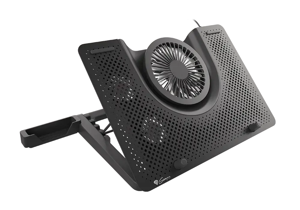 NATEC NHG-1411 "Genesis" nešiojamųjų kompiuterių aušinimo padas OXID 15,6-17,3, 5 ventiliatoriai, LED lemputė, USB
