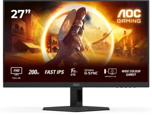 AOC G4 27G4HRE Monitorius 27'' Fast IPS FHD 1920x1080, 1 ms, 300 cd/m2, 200 Hz, Juoda