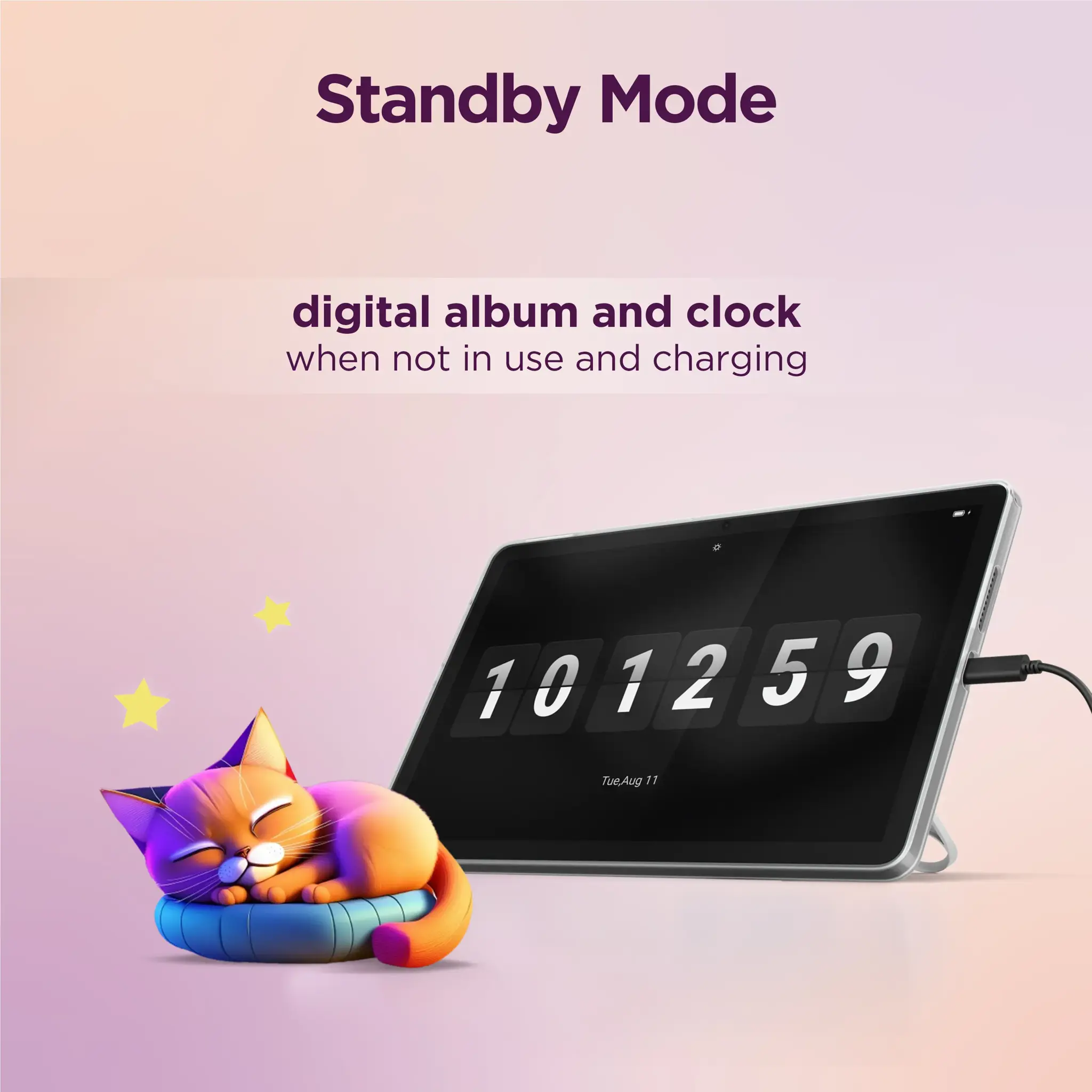 Lenovo Tab Wi-Fi (w/o power adapter) | ZAEH0028SE | 10.1 " | Luna Grey | IPS | 1920 x 1200 pixels | MediaTek | MediaTek Helio G85 | 4 GB | Soldered LPDDR4x | 64 GB | Wi-Fi | Front camera | 5 MP | Rear camera | 8 MP | Bluetooth | 5.3 | Android | 14 (Android 15 & 16 upgrades and 4 years security updates) | Warranty 24 month(s) | Clear Case