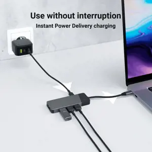 ŽALIAS KEMPINIS HUBAS USB-C GC Connect 3xUSB 3.1 HDMI 4K 60Hz PD 85W