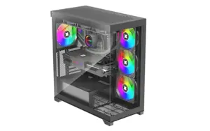 Case XILENCE ATX/micro ATX/Mini-ITX Black Midi Tower PC X818.ARGB