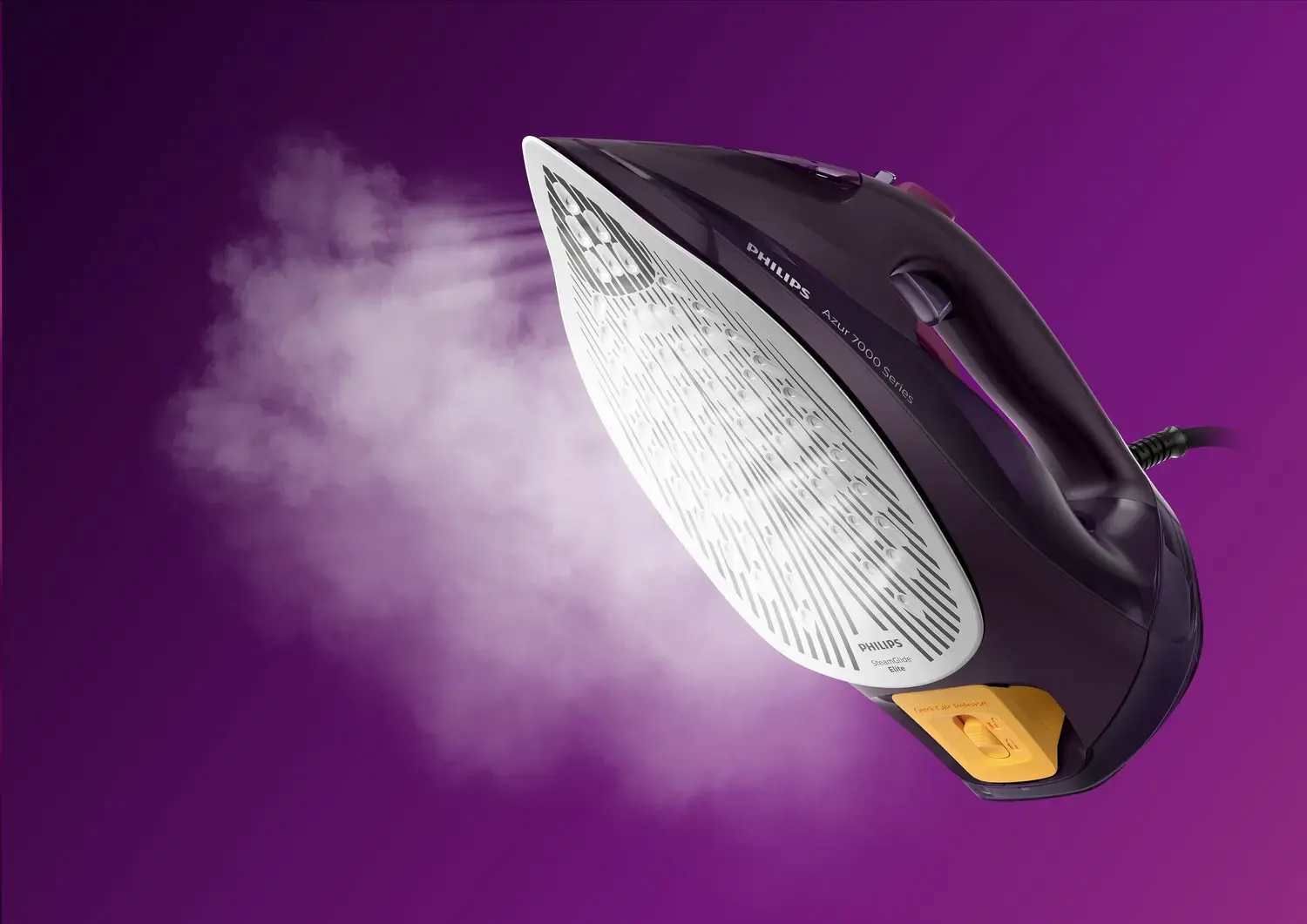 "Philips" 7000 serijos DST7061/30, garinis lygintuvas, "SteamGlide Elite" padas, 2 m, 250 g/min, violetinės spalvos, 55 g/min