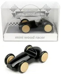 Milaniwood mini medinė lenktyninė mašina (4 cm)