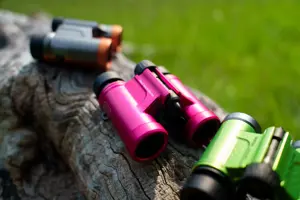 "Pentax" žiūronai UD 9x21, rožinės spalvos