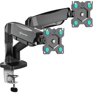 ONKRON Dual Monitor Desk Mount Stand for 13 to 32-Inch LCD LED Monitors up to 8 kg, Black