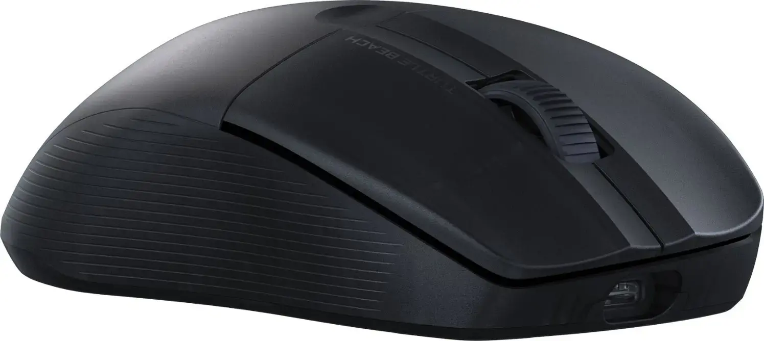 Turtle Beach Pure Air - Ultra-Light Wireless Ergonomic RGB Gaming Mouse, 26K DPI Optical Sensor, 125 hour Battery, Dual Wireless System, TITAN Optical Switches, Bluetooth, RGB Illumination. Semi-translucent Black, Right-hand, Optical, RF Wireless + Bluetooth, 26000 DPI, Black, Translucent