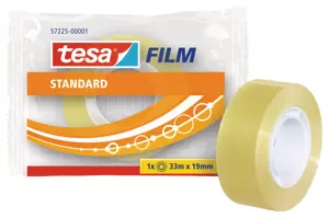Skaidri lipni juostelė TESA Standard, 19mm x 33m