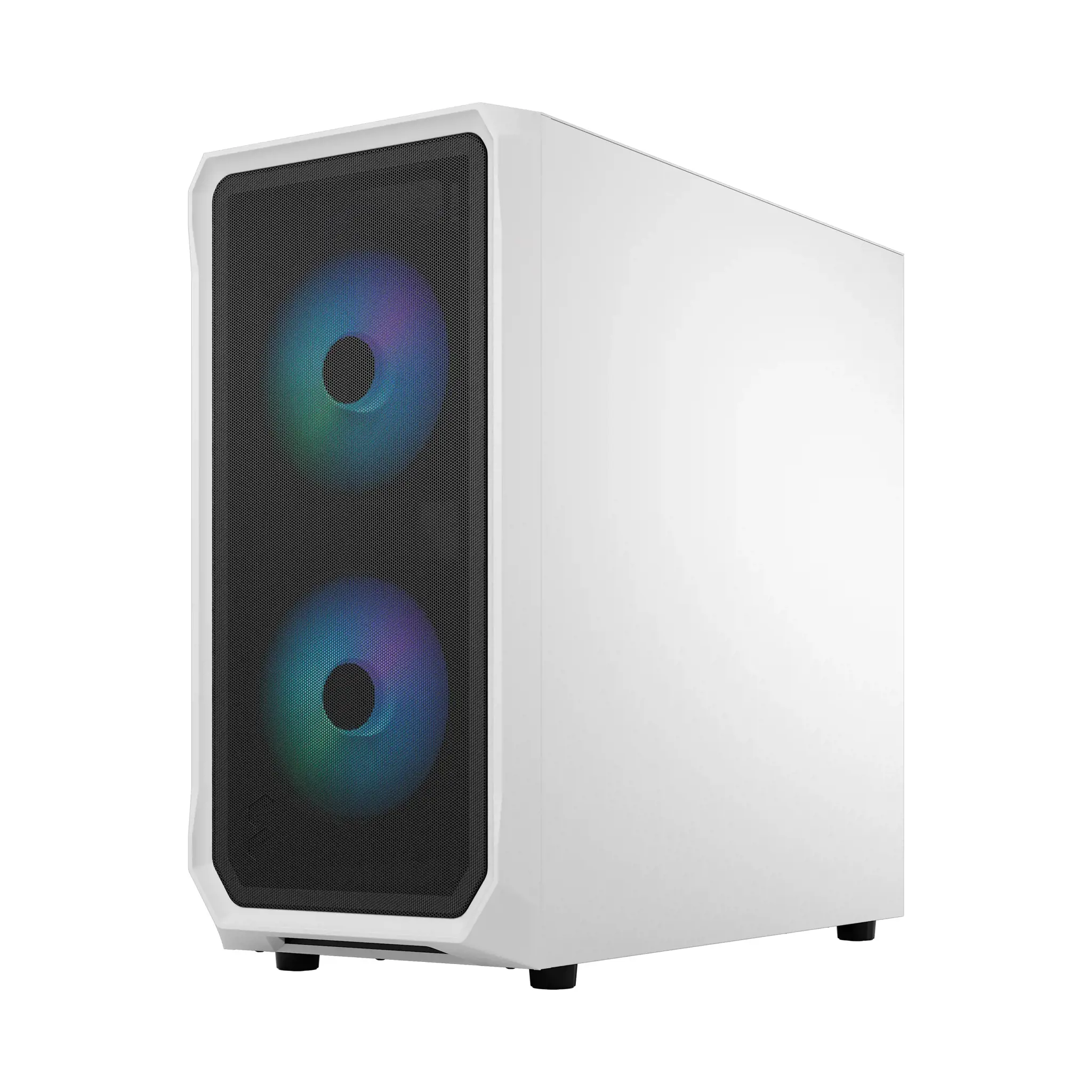 Fractal Design Focus 2 RGB White TG Clear Tint, Midi Tower, maitinimo šaltinis pridedamas Ne