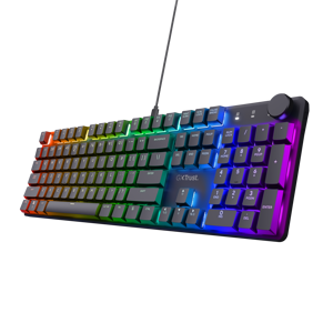 Trust GXT 866 TORIX, Wired, USB, Mechanical, QWERTY, RGB LED, Black