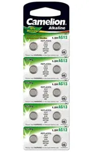 Camelion AG13/LR44/357, šarminis galvaninis elementas, 10 vnt.