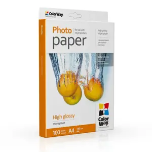 ColorWay Photo Paper, 100 sheets | 180 g/m² | A4 | High Glossy