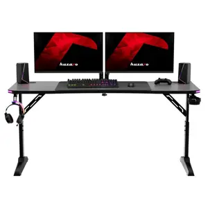 Huzaro Hero 4.6 RGB Black Gaming Desk