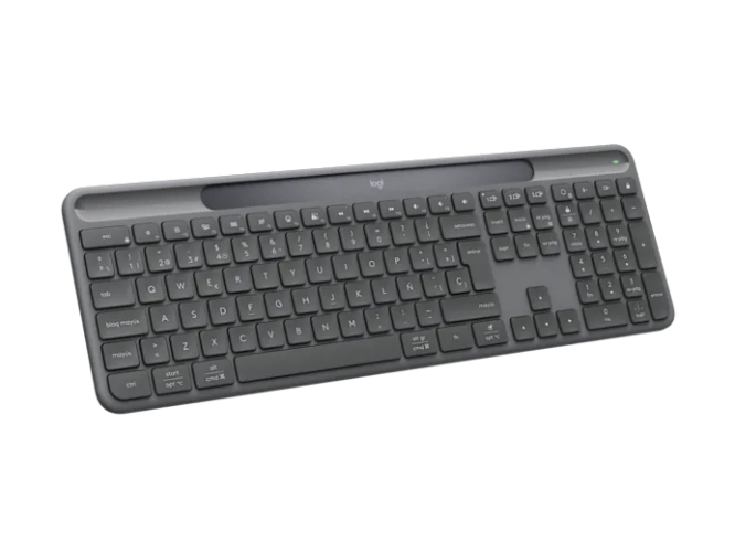 Logitech Signature Slim Solar+ K980 for Business Belaidė klaviatūra, RF+Bluetooth, US Int, Graphite