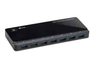 TP-Link UH720, USB 3.2 Gen 1 (3.1 Gen 1) Micro-B, USB 3.2 Gen 1 (3.1 Gen 1) Type-A, 5000 Mbps, juoda, 1 m, USB