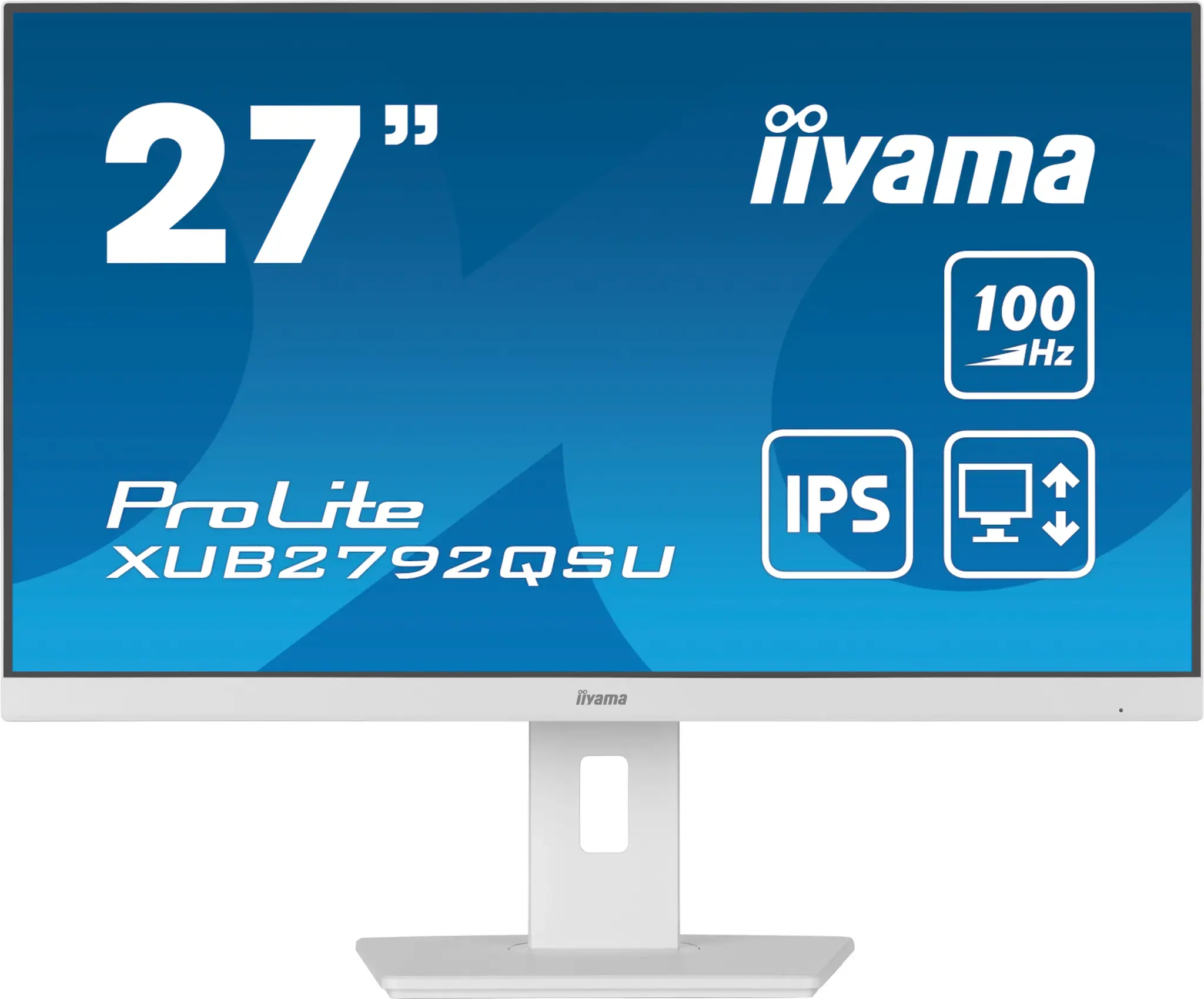 iiyama ProLite XUB2792QSU-W6, 68.6 cm (27"), 2560 x 1440 pixels, Wide Quad HD, LED, 0.4 ms, White