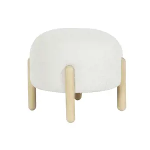 Kojų atrama DKD Home Decor 45 x 45 x 36 cm Mediena Balta