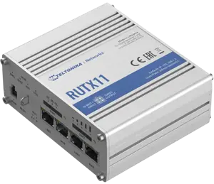 TELTONIKA RUTX11 LTE-A/CAT6/Dual WiFi Band ir BLE pramoninis maršrutizatorius su dviem SIM kortelėm…