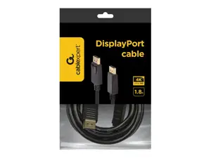 GEMBIRD CC-DP2-6 Gembird kabelis DISPLAYPORT V1.2 1,8M GOLD 4K Black