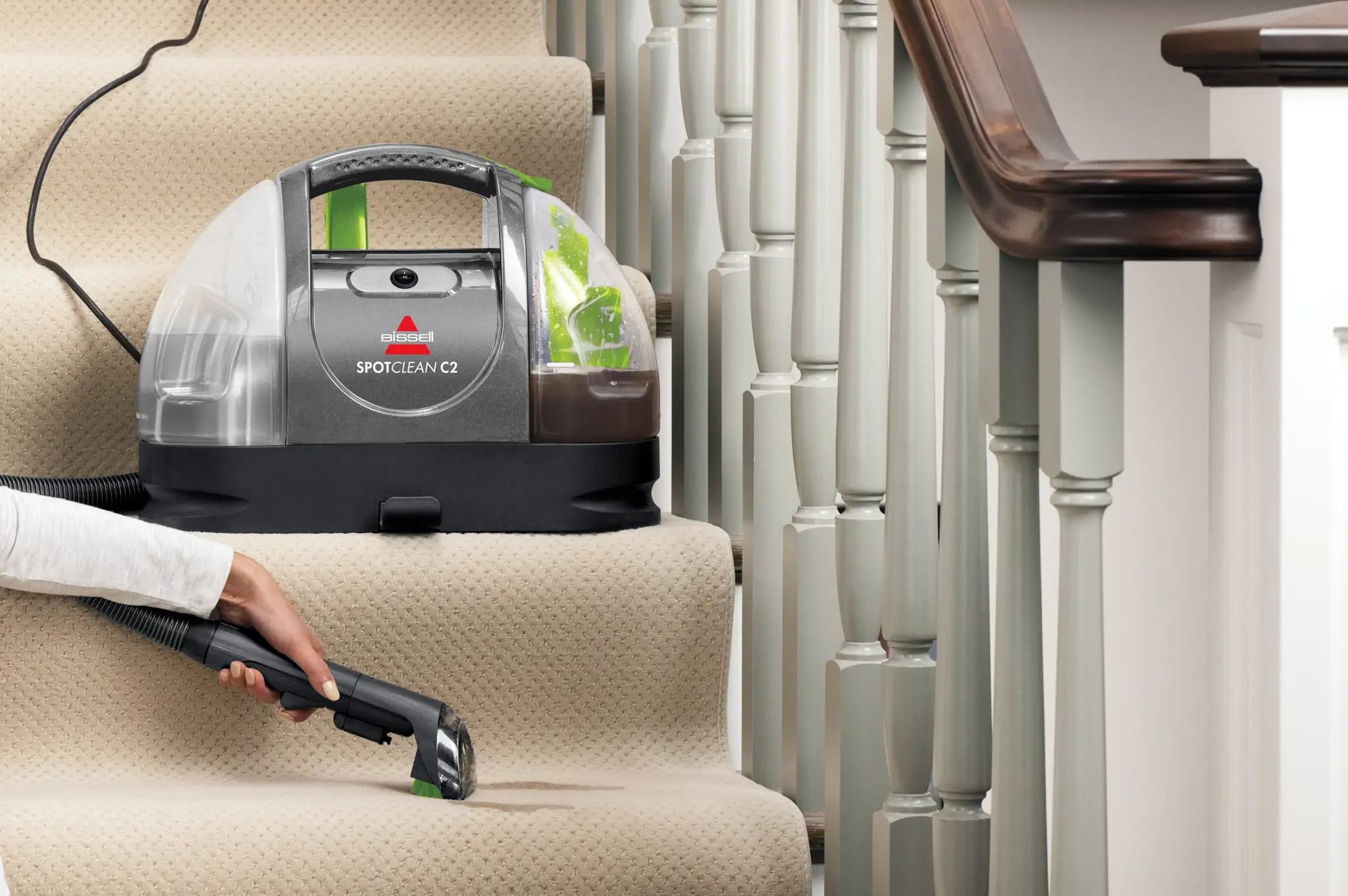 Bissell Carpet and Upholstery Cleaner | 20671 SpotClean C2 | Corded operating | 340 W | Titanium/Silver Gray/Cha Cha Lime | Warranty 24 month(s)