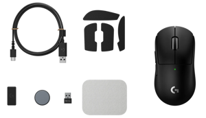 Logitech G PRO X SUPERLIGHT 2c Belaidė žaidimų pelė, RF Wireless, 44000 DPI, Juoda