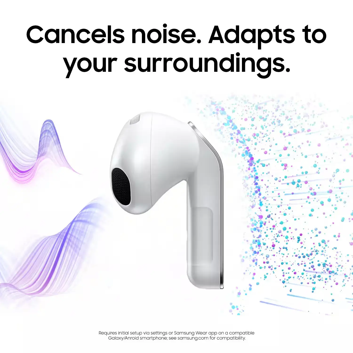 Samsung Galaxy Buds4 Belaidės ausinės Earbuds, Bluetooth, Juoda
