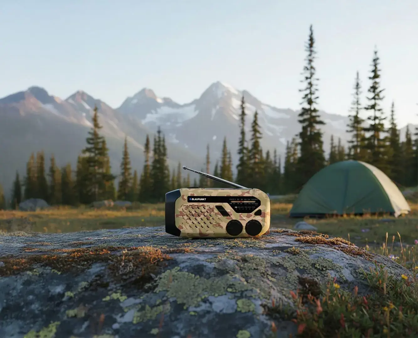 Emergency alarm radio BLAUPUNKT ER10DC, desert camo