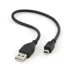GEMBIRD CCP-USB2-AM5P-1 Gembird USB 2.0 A-plug MINI 5PM 1 pėdos ilgio laidas, biri pakuotė