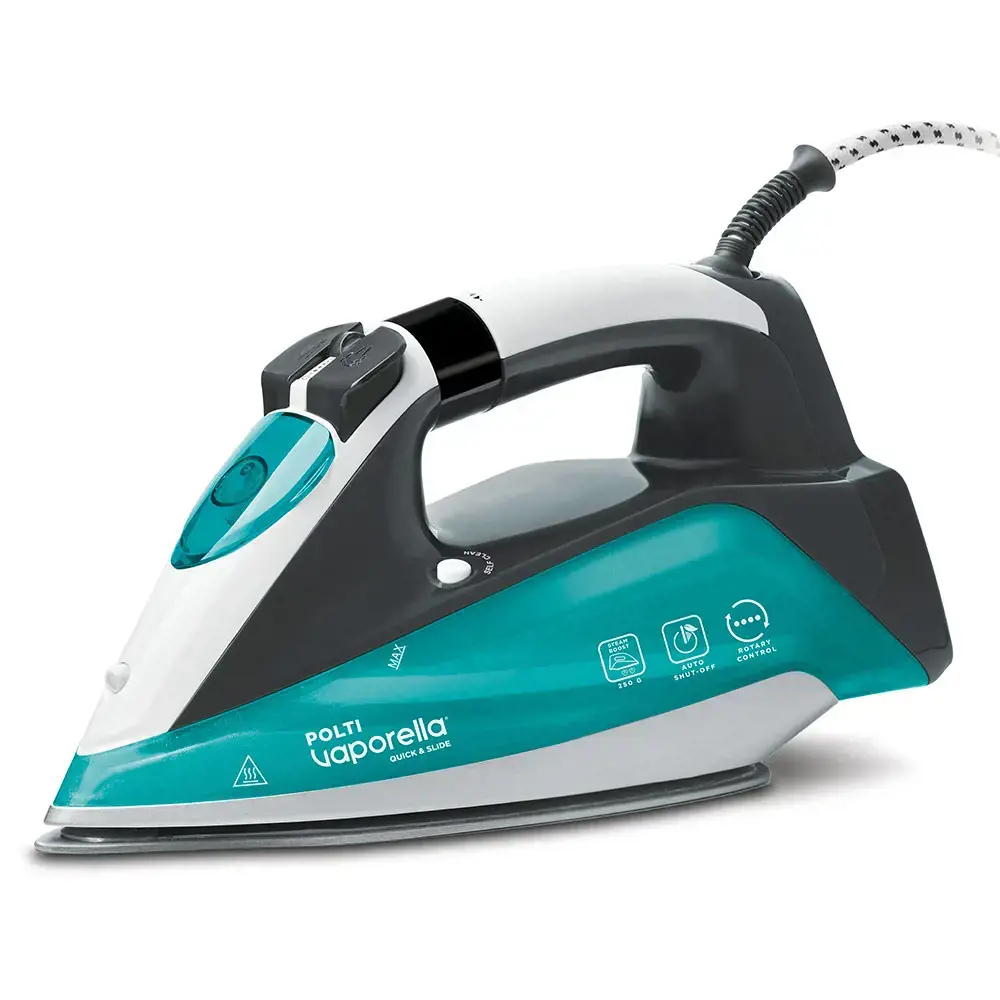"Polti" lygintuvas PLEU0253 "Vaporella Quick & Slide QS220" garų lygintuvas, 2400 W, vandens bakelio talpa 350 ml, nepertraukiamas garų srautas 40 g/min, baltas/mėlynas/juodas