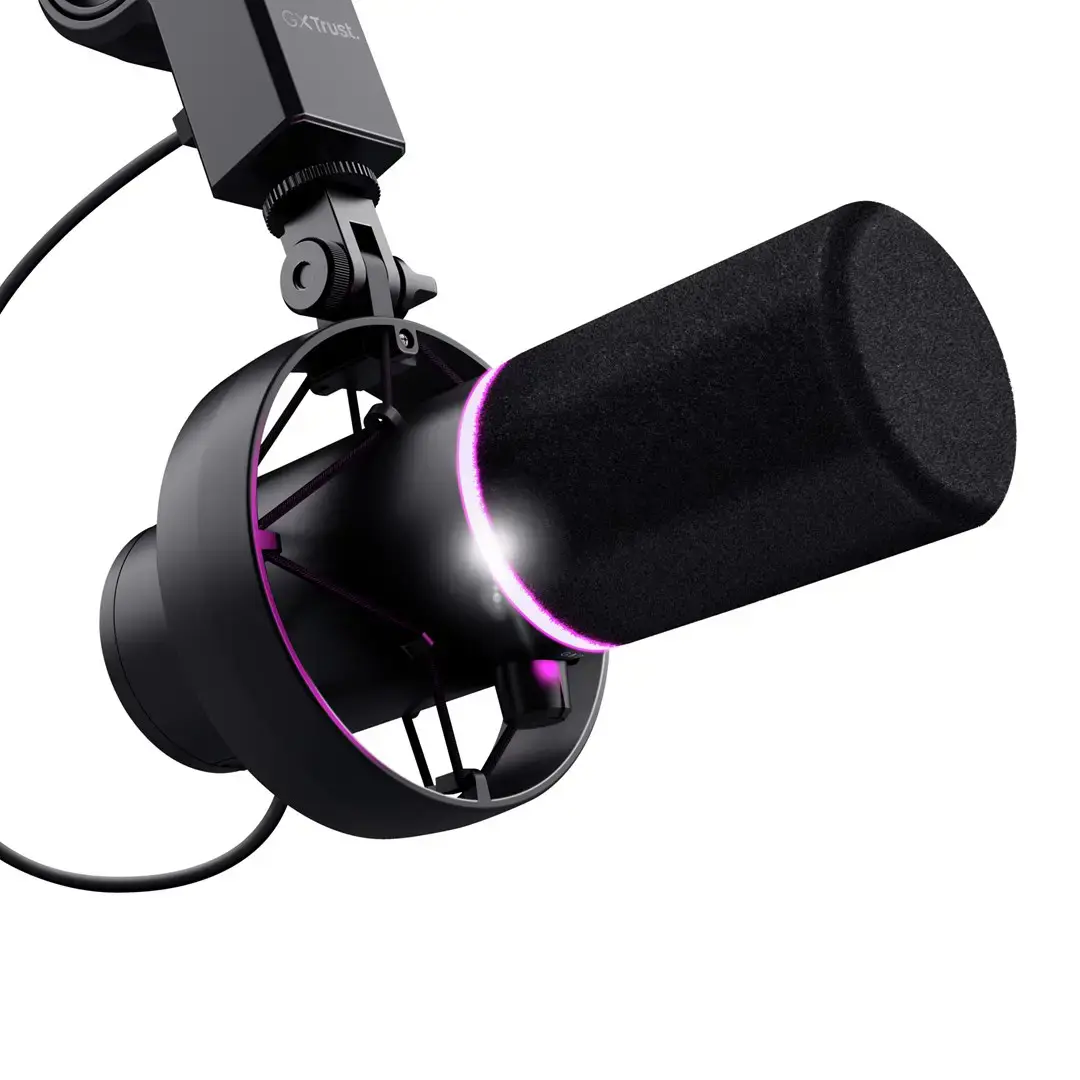 "Trust GXT 255+ Onyx", kompiuterio mikrofonas, 30-18000 Hz, 24 bitų, 96 kHz, 130 dB, kardioidinis