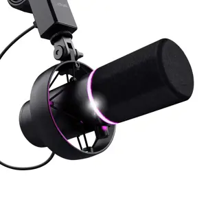 "Trust GXT 255+ Onyx", kompiuterio mikrofonas, 30-18000 Hz, 24 bitų, 96 kHz, 130 dB, kardioidinis