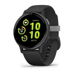 Garmin vívoactive 5 Metalinės orchidėjų spalvos aliuminio apvadas su orchidėjų spalvos korpusu ir silikoniniu dirželiu