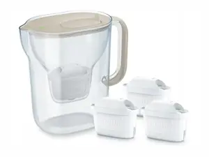 BRITA Style ESSENTIAL XL sand filter jug + 3 x  MX Pro Pure Performance filter