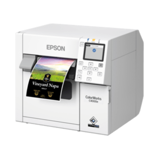 "Epson ColorWorks C4000", blizgus juodas rašalas, pjaustytuvas, ZPLII, USB, Ethernet