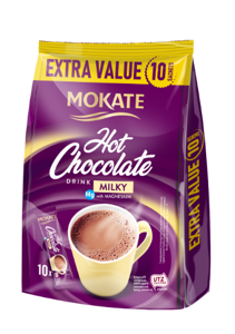 Šokoladinis gėrimas MOKATE Milk, maišelyje, 10 x 18 g