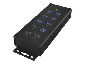 ICYBOX IB-HUB1703-QC3 IcyBox 7x USB 3.0 prievadų šakotuvas ir 3 įkrovimo prievadai