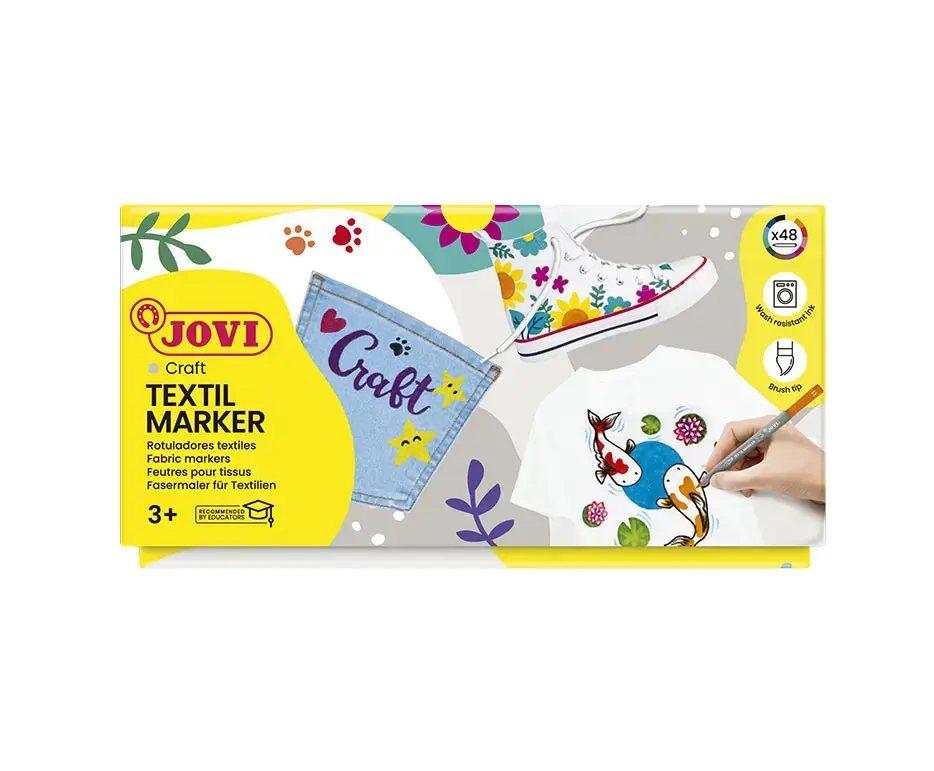 Flomasteriai JOVI Textil, 48 vnt.