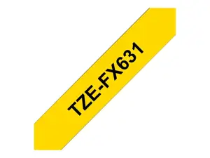 Brother TZEFX631, TZ, geltonos spalvos, terminio perdavimo, popierius, 8 m, 1 vnt.