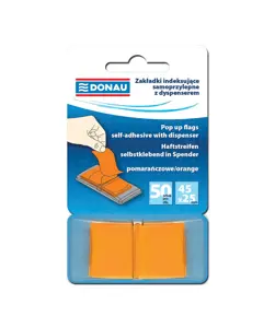 Lip.indeksai 45x25mm/50mix su dėklu,oran*