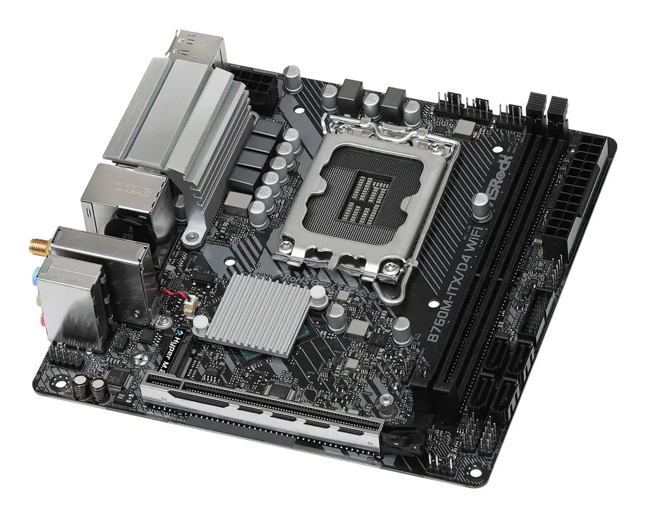 ASROCK B760M-ITX/D4 WIFI ITX 2xDDR4 1xPCIe 4.0 x16 LAN 1Gb/s Wi-Fi 6e+BT