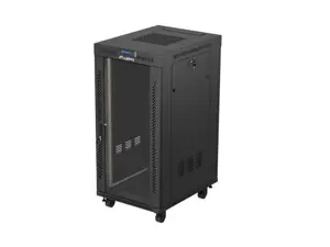 Lanberg FF01-6824-12BL rack cabinet 24U Freestanding rack Black