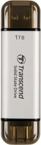 Išorinis SSD diskas TRANSCEND ESD310 1TB USB-C USB 3D NAND Įrašymo sparta 950 MBajtų/sek Skaitymo s…