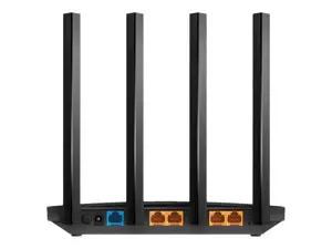 TP-Link AC1900 belaidis MU-MIMO "Wi-Fi" maršrutizatorius, "Wi-Fi 5" (802.11ac), dviejų dažnių (2,4 GHz / 5 GHz), Ethernet LAN, juodas, stalinis maršrutizatorius