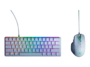 RAZER Huntsman Mini - Mercury Ed. Raudonas jungiklis - JAV išdėstymo klaviatūra