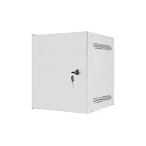 LANBERG Stovo spintelė 10 colių sieninė 6U 280x310 pilka su metalinėmis durelėmis plokščia pakuotė