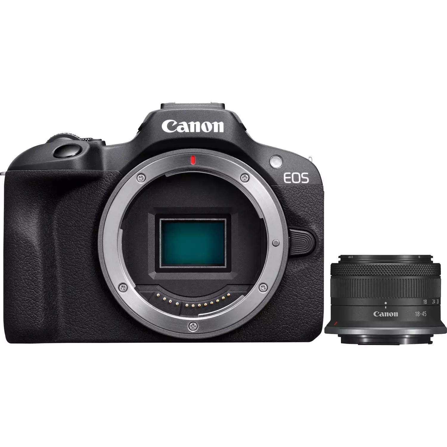 "Canon EOS R1001 + RF-S 18-45mm F4.5-6.3 IS STM rinkinys, 24,1 MP, 6000 x 4000 taškų, CMOS, 4K Ultra HD, 309 g, juoda
