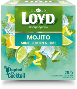 Vaisinė arbata LOYD, mojito skonio, 20 x 1.7g