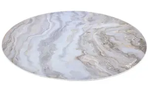 Arozzi Zona Round Floor Pad | White Marble